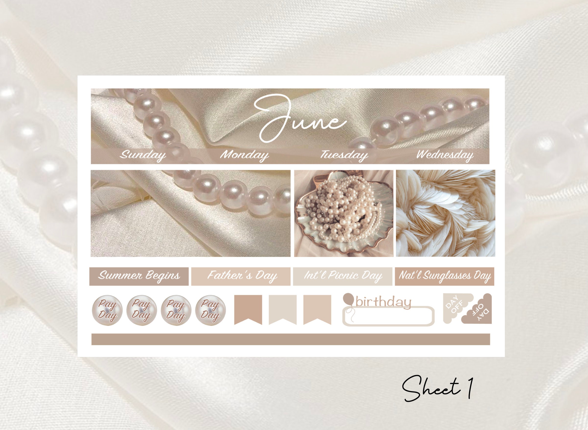 2026 Pearl Monthly Kit Erin Condren & Happy Planner! - Etsy