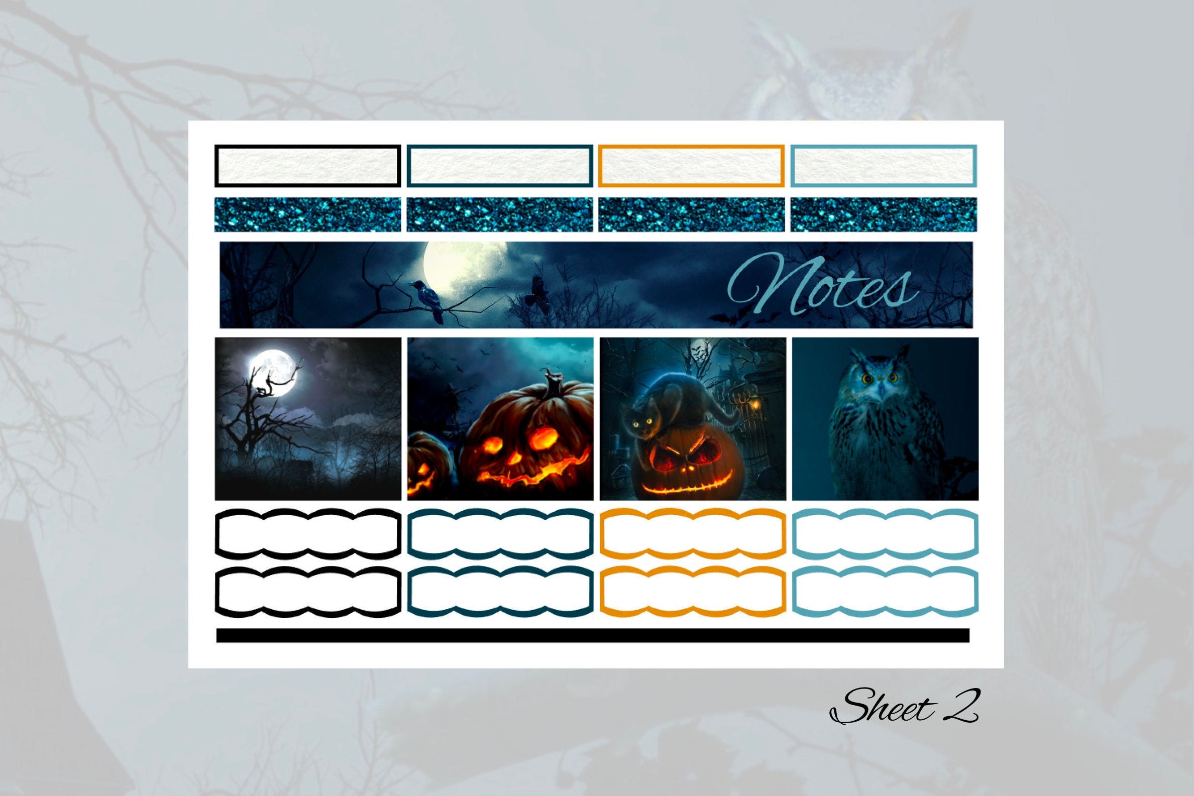 2026 October Nights Monthly Kit Erin Condren & Classic Happy Planner ...