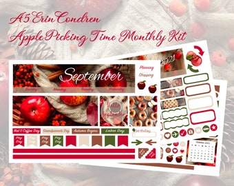 NEW 2026 EC A5 Apple Picking Time September, October or November Monthly Kit