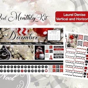 2025 Noel Monthly Kit Laurel Denise Vertical or Horizontal Planner!!