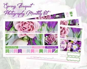 2024 Spring Bouquet February, March, April or May Photography Monthly Kit Erin Condren & Happy Planner!!