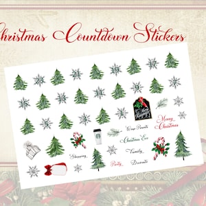 NEW!! Christmas Countdown Stickers
