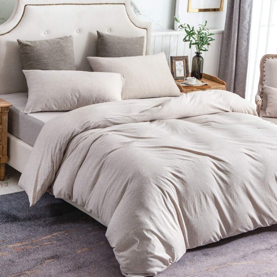Pure Era Solid Beige Luxurious Duvet Cover Comforter Etsy