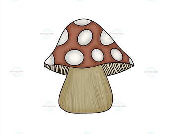 Chunky Mushroom ~ Koekjessteker ~ Fondantsteker ~ Koekjessteker ~ Was-, hars- of kleivorm