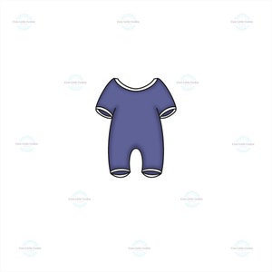 Cute Baby Onesie Cookie Cutter ~ Fondant Cutter ~ Biscuit Cutter ~ Wax , Resin , or Clay Mold’s Mould ~ Playdoh ~ Candle