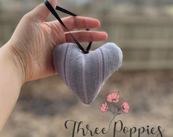 Stuffed Heart Keepsake Memory Ornament