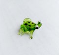 Miniature Glass Figurines, Miniscule Glass Animals, Murano Glass Frog, Collectible Glass Froggy, Doll House Figurines product logo