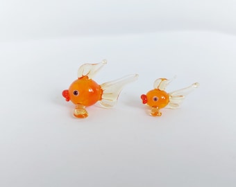 Handmade Murano Glass Fish: Miniature Dollhouse Figurine