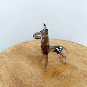 Figurine in vetro di cane bassotto, statuetta da collezione di cane bassotto, cane bassotto in vetro di Murano, animali da collezione in vetro artistico