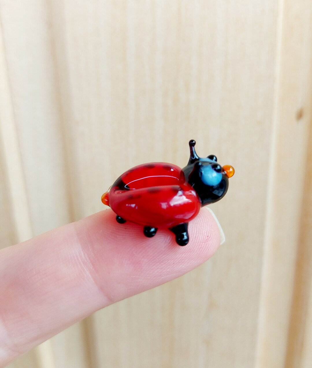 Mini Ladybug, Miniscule Glass Insects, Murano Glass Ladybug ...