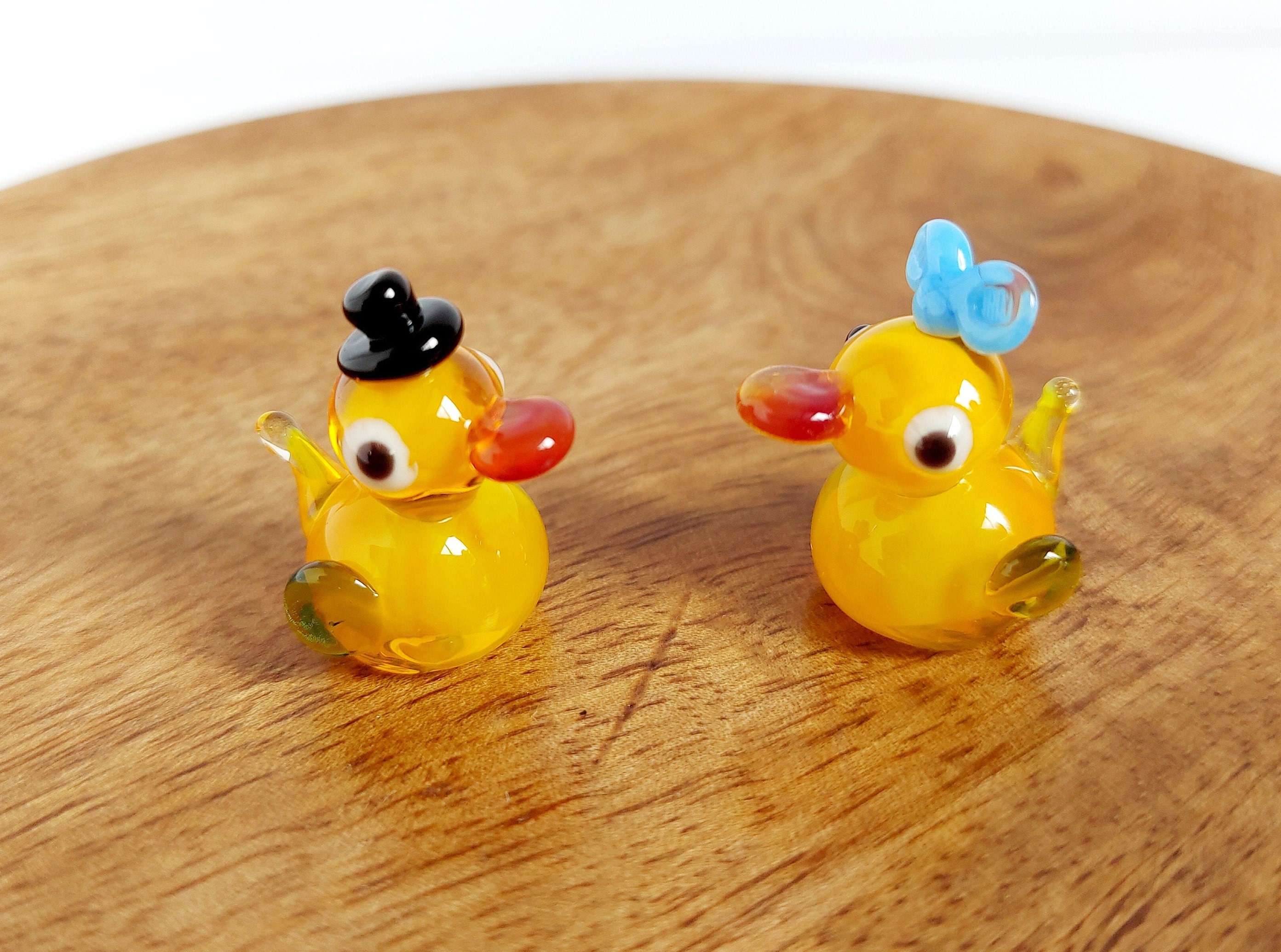 969 ムラーノ ガラス アヒル 置物 4個セット あひる Daniel Murano