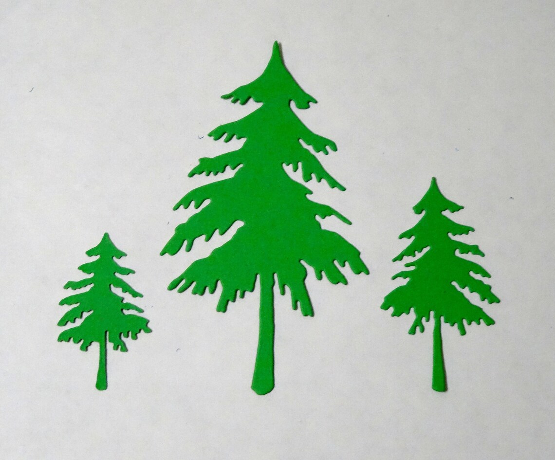 Christmas Tree Die Cut Die Cut Christmas Tree Shape for Etsy