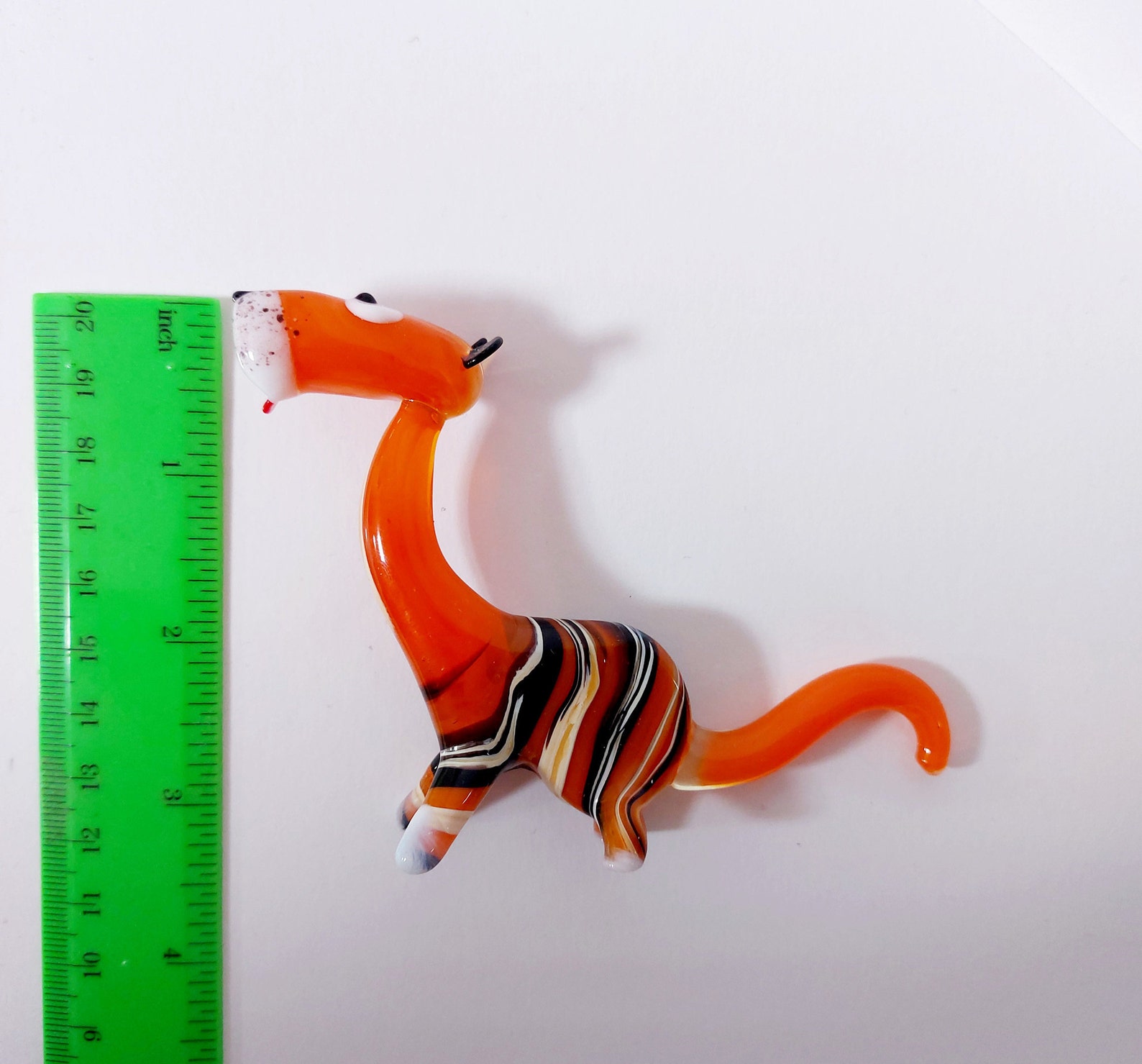 Collectible Tiger Glass Figurine Miniature Glass Animal Etsy