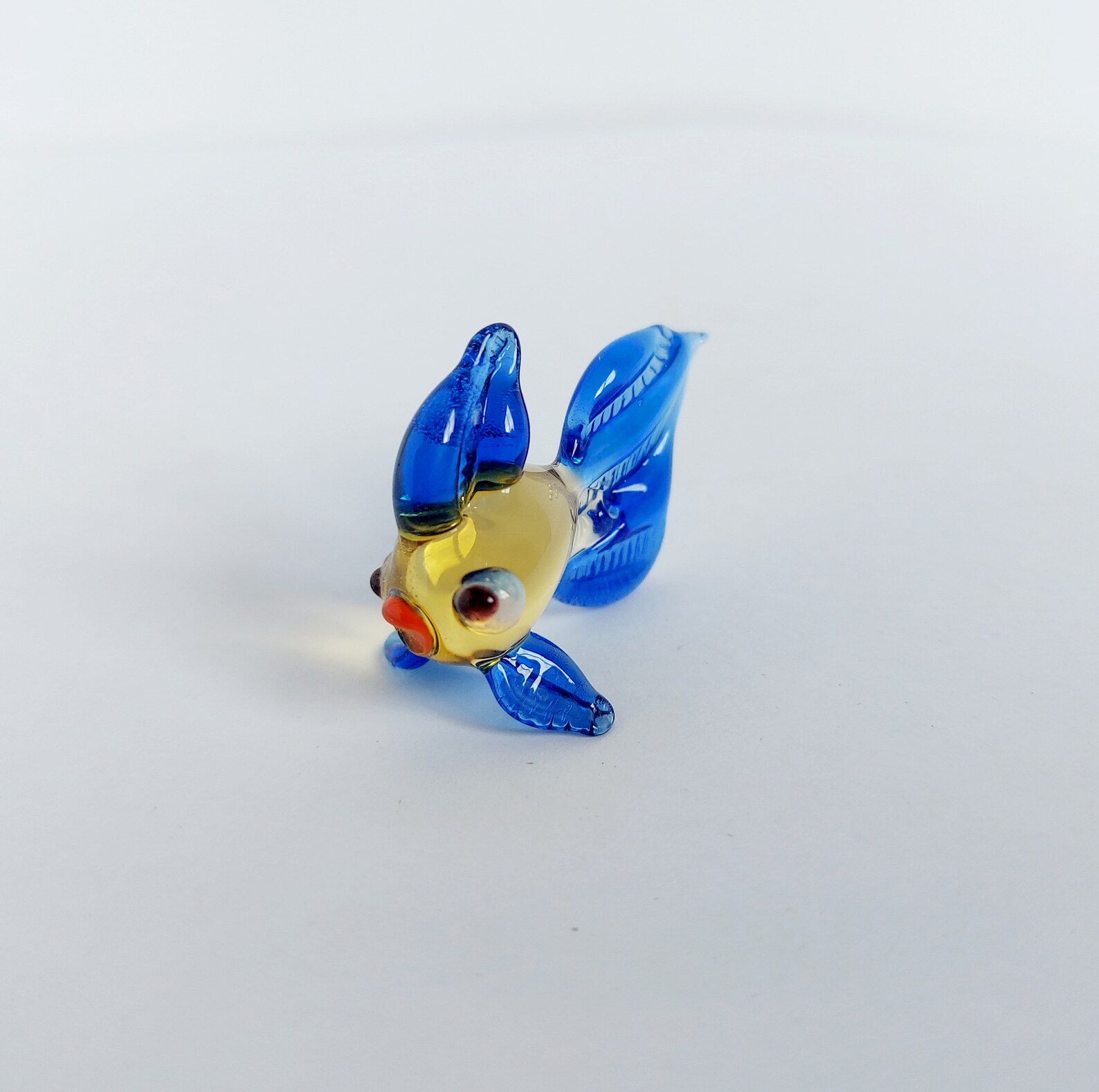 Miniature Glass Figurines Colorful Glass Fishes Murano Glass Etsy