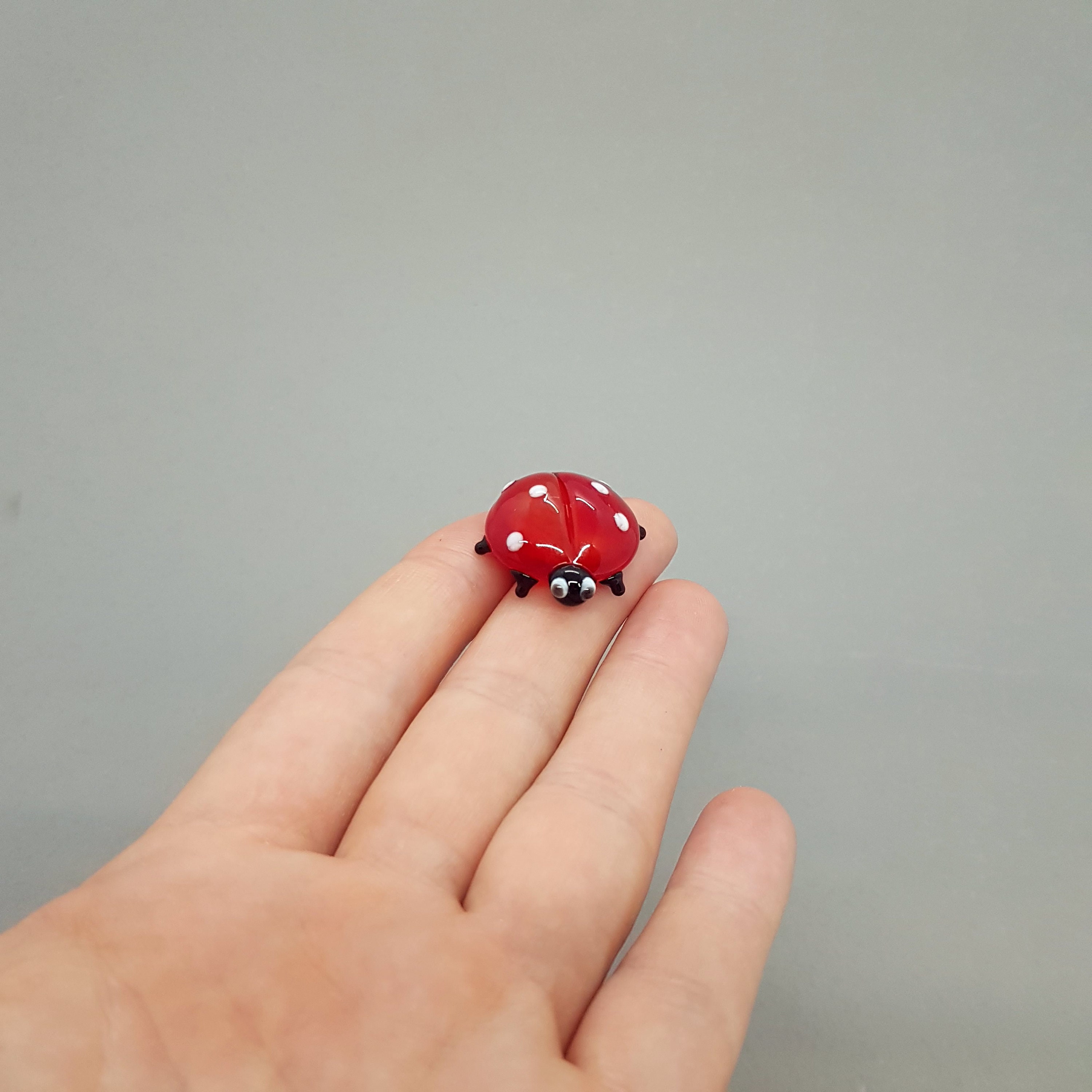 Val Saint Lambert てんとう虫型 ガラス置物 Val Saint Lambert