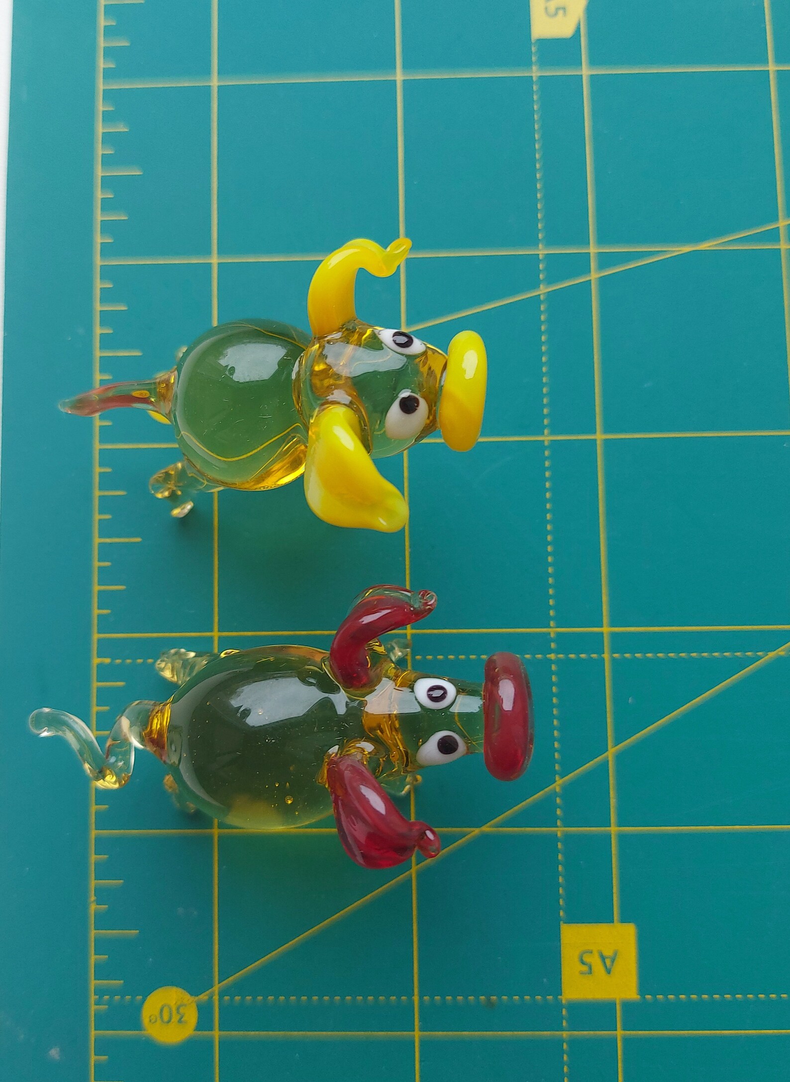 Mini Pig Glass Figurine Hand Blown Glass Pig Figurine Etsy