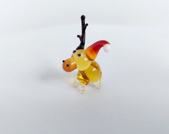 ミニチュアガラスのトナカイ - Etsy 日本