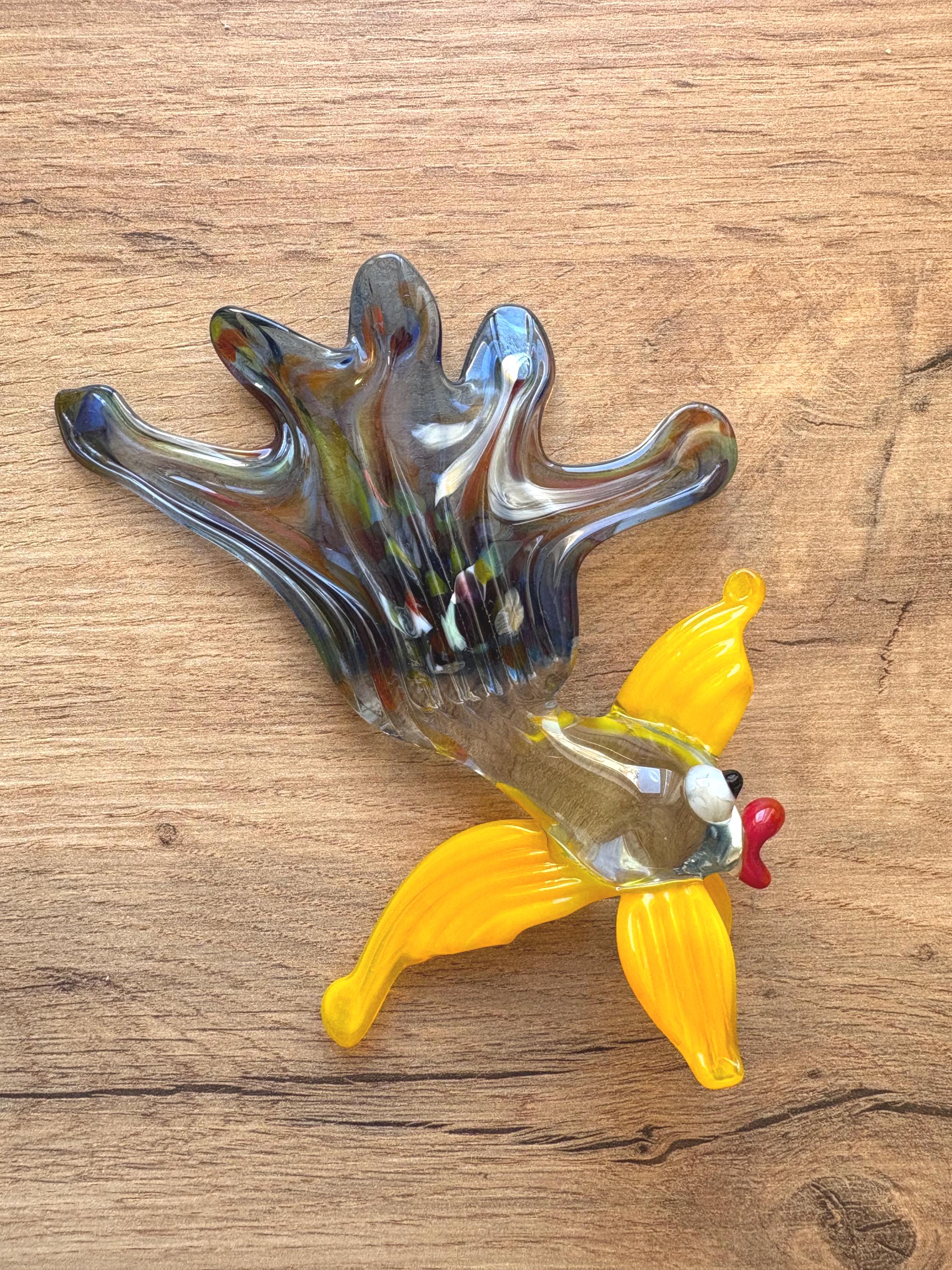 手吹きガラスの魚の置物：カラフルなランプワークアートガラス - Etsy 日本