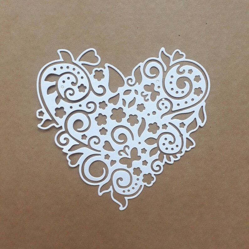 Die Cut Paper Heart Doilies Paper Doilies Die Cut Colored Etsy