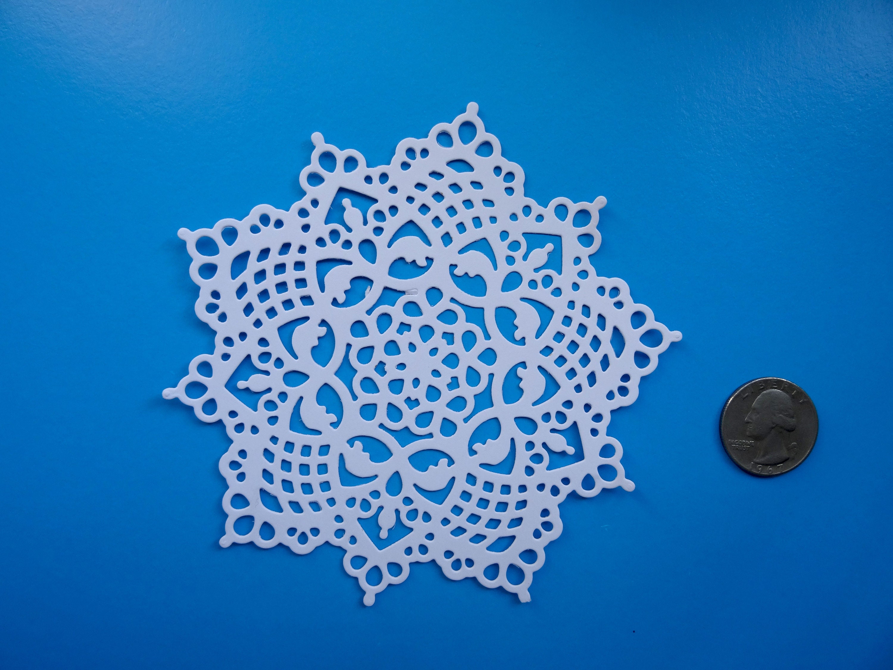 Crochet Doilies Die Cut Paper Doilies Die Cut Colored Paper Etsy