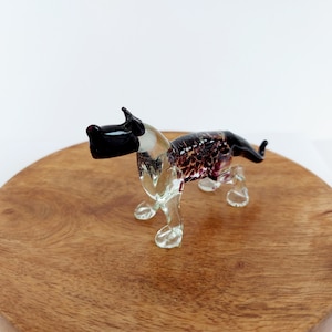 Dog Glass Figurine, Small Dog Figurine, Art Glass Dog Figurine, Murano Glass Dog Figurine, Collectible Glass Animals