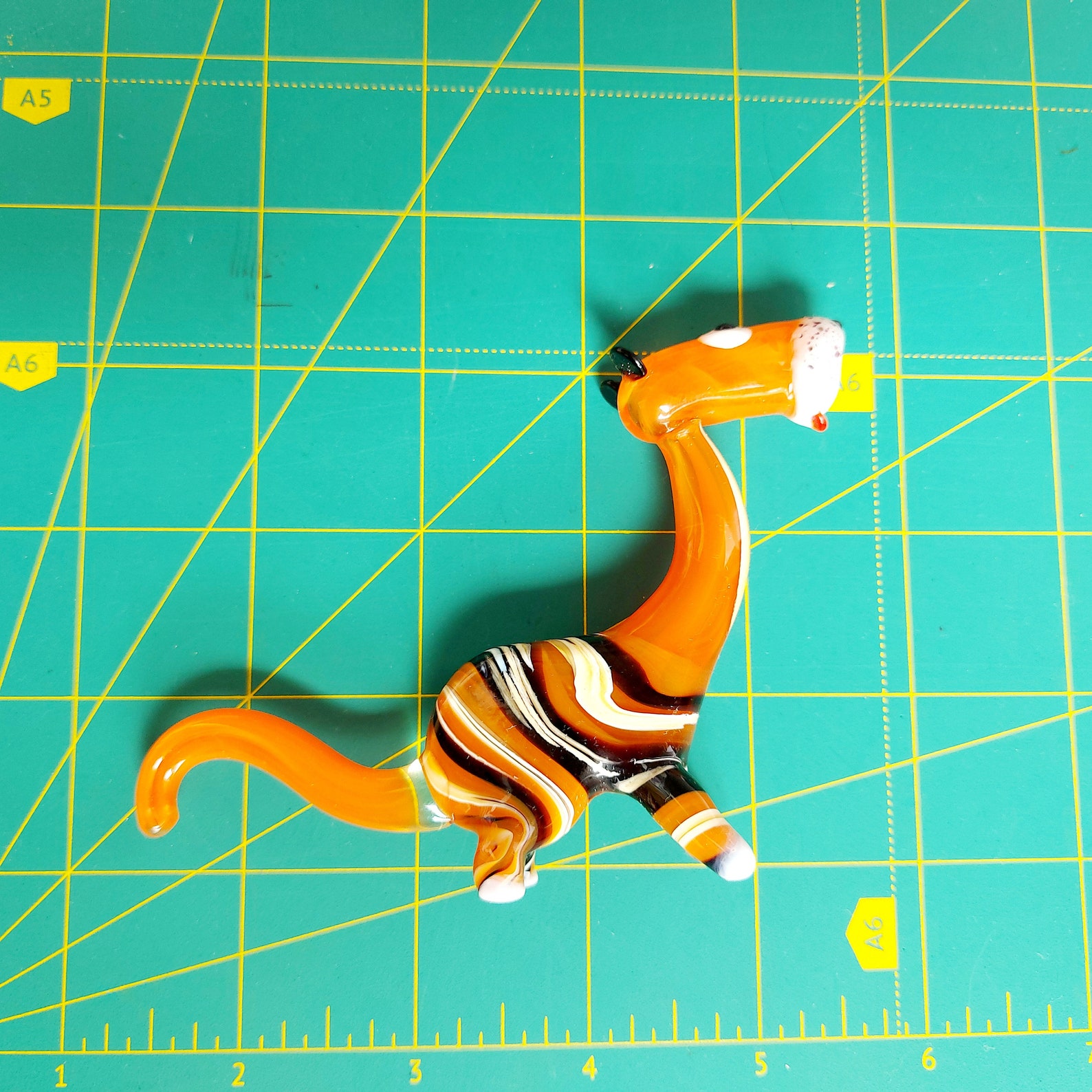 Collectible Tiger Glass Figurine Miniature Glass Animal Etsy