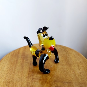 Dog Glass Figurine, Small Dog Figurine, Art Glass Dog Figurine, Murano Glass Dog Figurine, Collectible Glass Animals
