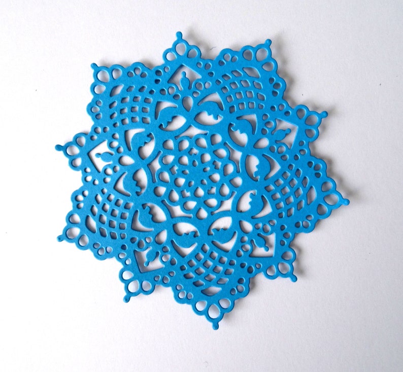 Crochet Doilies Die Cut Paper Doilies Die Cut Colored Paper Etsy