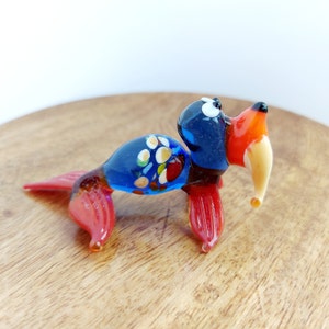 Small Glass Walrus Figurine, Mini Glass Sea Animals, Murano Glass Walrus, Collectible Glass Animals
