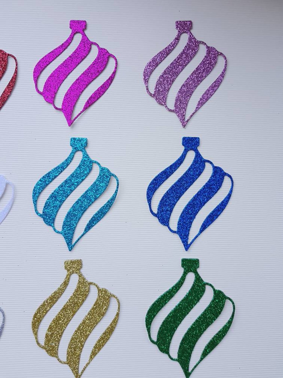 Christmas Tree Ornament Christmas Tree Die Cut Ornaments | Etsy