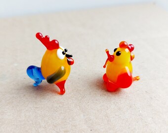 ヴィンテージ ロシア ミニチュア ランプワーク ガラス 動物 ムラーノ