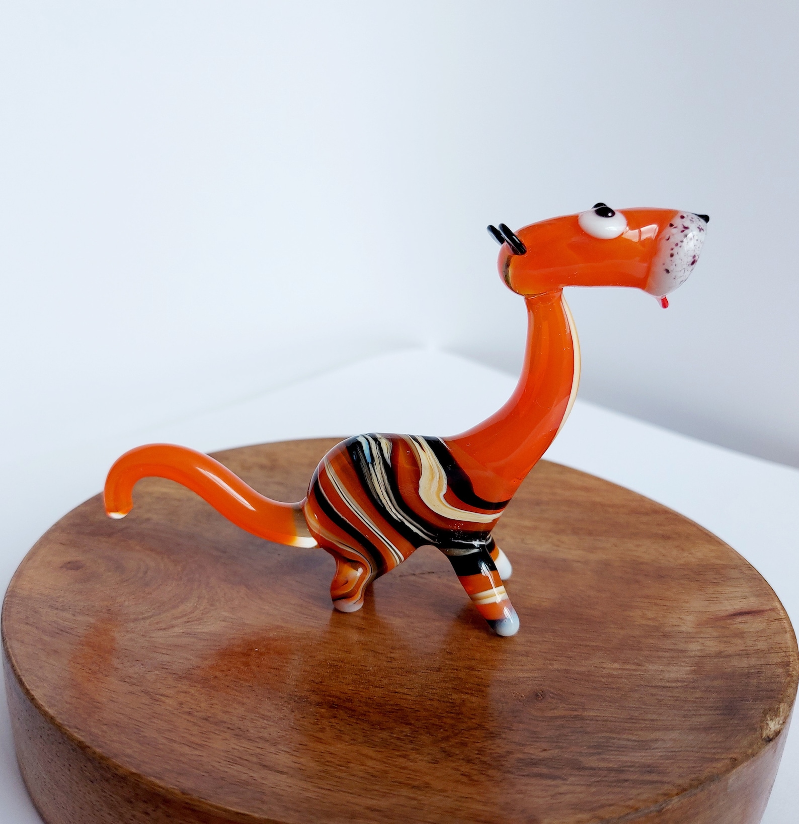 Collectible Tiger Glass Figurine Miniature Glass Animal Etsy