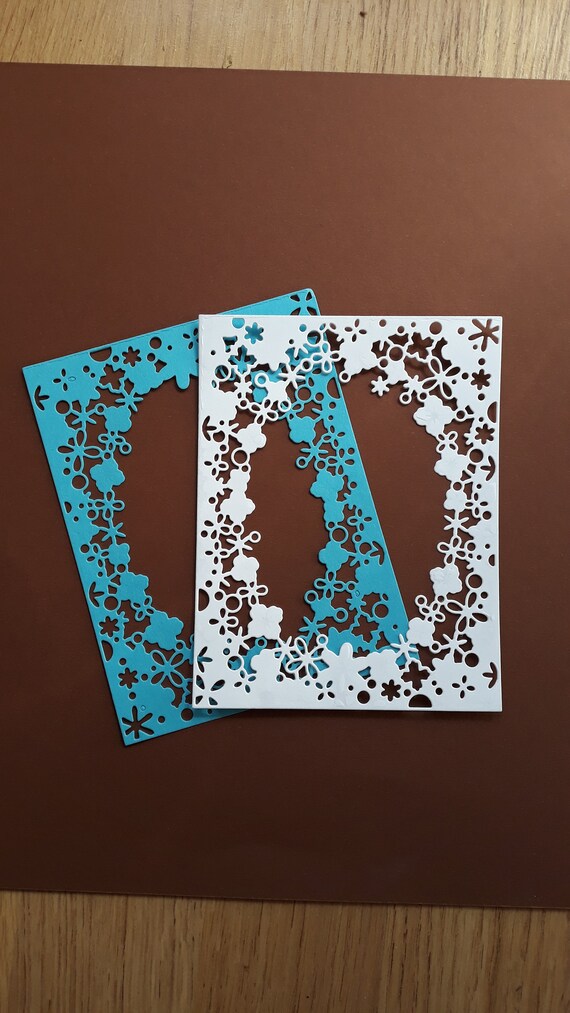 Paper Photo Frames Floral Die Cut Paper Frames Frames For Etsy