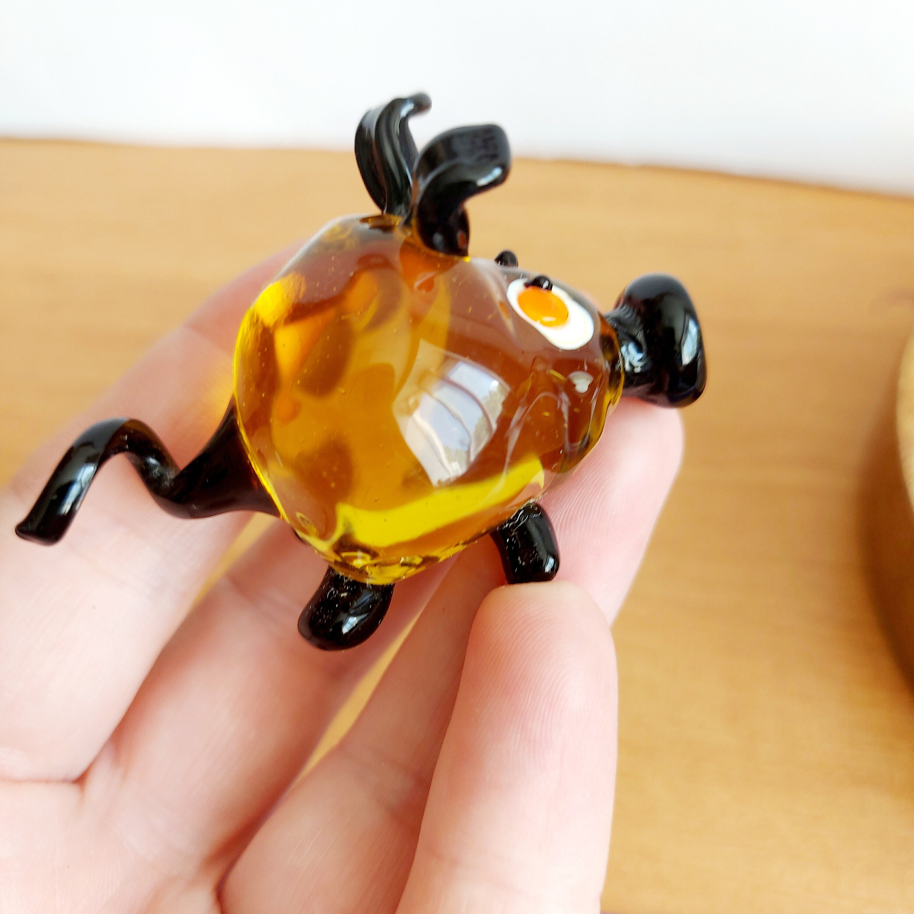 Miniature Glass Pig Collectible Glass Animals Collectible Glass Boar