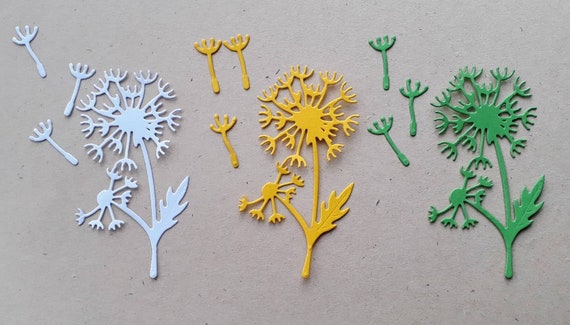 Die Cut Paper Dandelion Flower Die Cut Dandelion Flower Etsy Die Cut Paper Dandelion Flower Die Cut Dandelion Flower Etsy