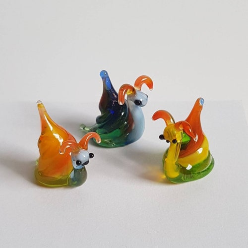 Miniature Glass Figurines Miniscule Glass Animals Murano Etsy