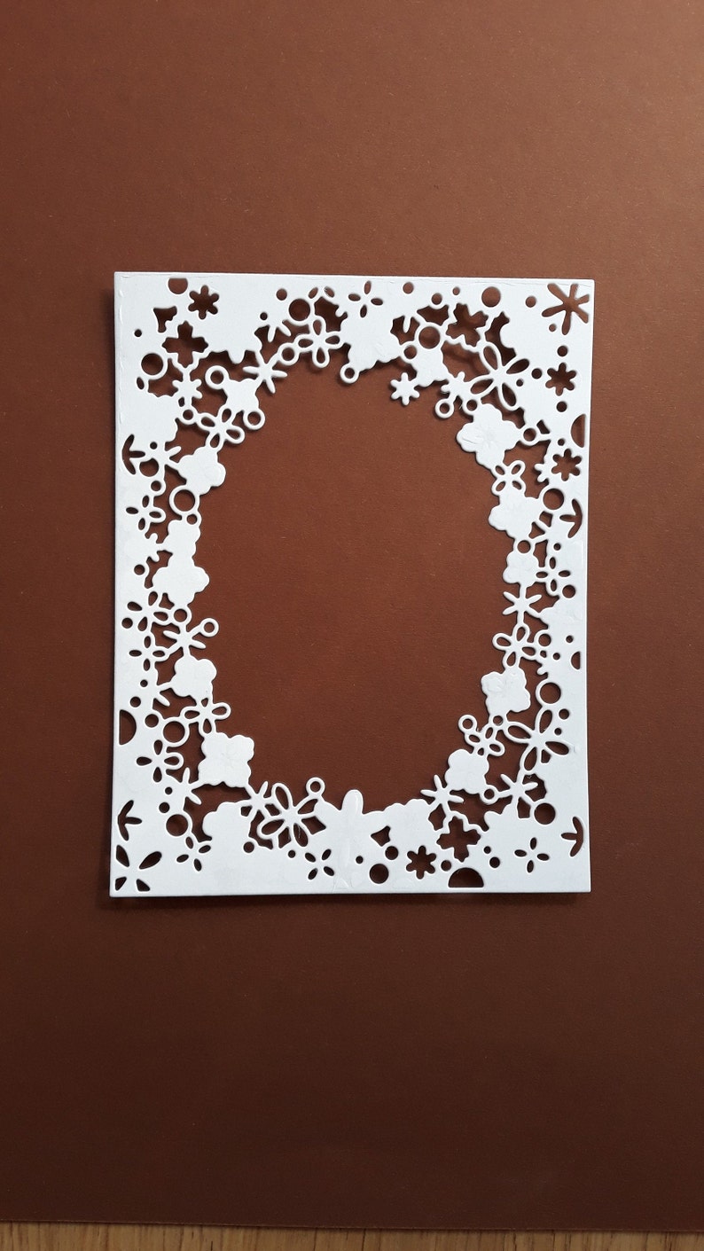 Paper Photo Frames Floral Die Cut Paper Frames Frames For Etsy