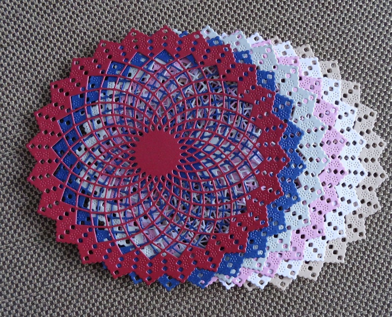 Die Cut Paper Doilies Paper Doilies Die Cut Colored Doilies Etsy