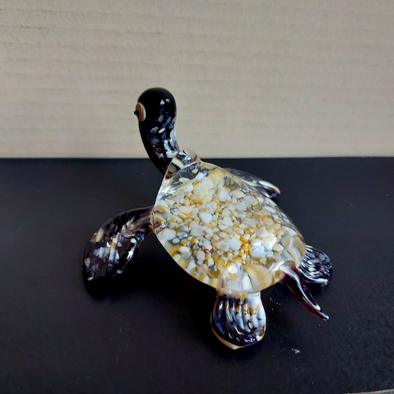ウミガメ ガラス細工 ミニチュア ミニチュアガラス細工・ジェル