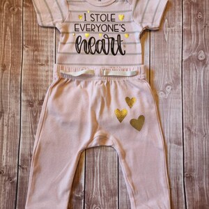 Onesie and pants set, 3-6 months, baby girl