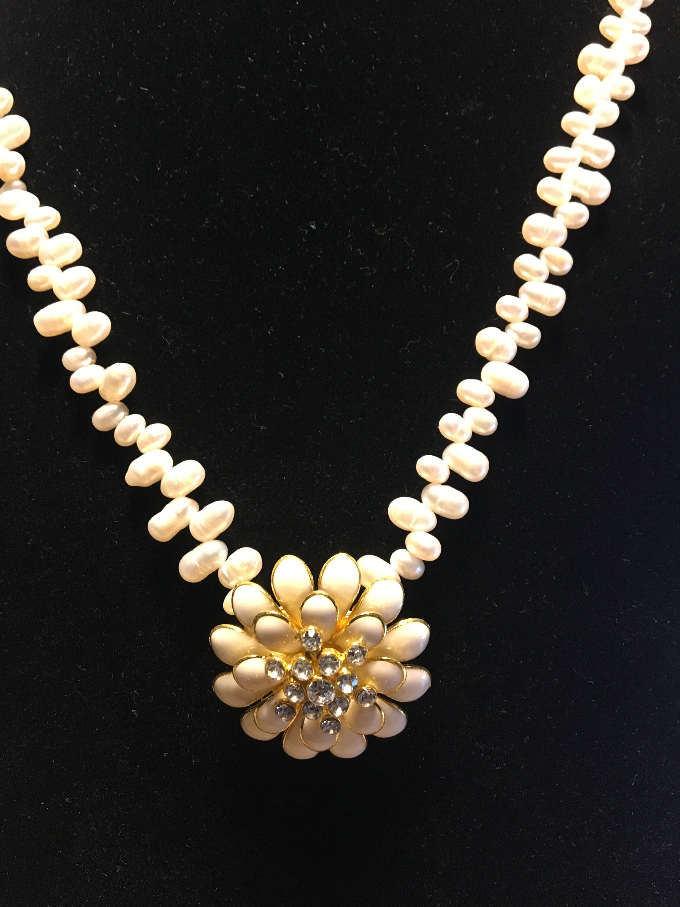 Natural Freshwater Seed Pearl Necklace, Rice Pearl Necklace