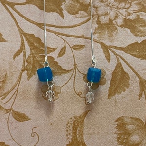 Aqua Cube Earrings