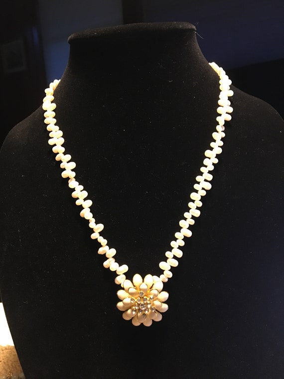 Natural Freshwater Seed Pearl Necklace, Rice Pearl Necklace