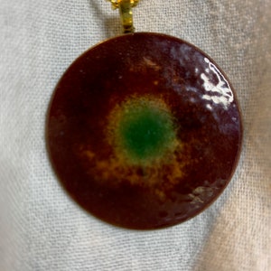 Dragon&#39;s Eye Enamel Pendant