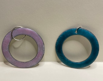 Enamel Circle Pendant