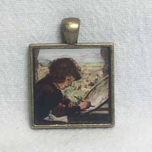 Boy Painting Pendant