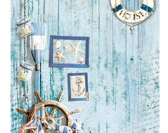 Ciao Bella Coastal Living Rice Paper The Sound of Summer - New Collection - A4  - The Sound of Summer by Ciao Bella - Mixed Media