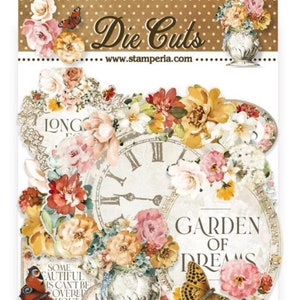 Stamperia Garden Of Promises Assorted Fustellato - Abbellimenti - Ephemera Elements - Garden Of Promises Stamperia - Fustè - Scrapbooking