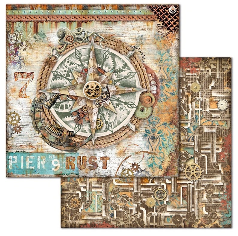 Stamperia Sea World Scrapbook Paper Pad 12x12 Cardstock Etsy