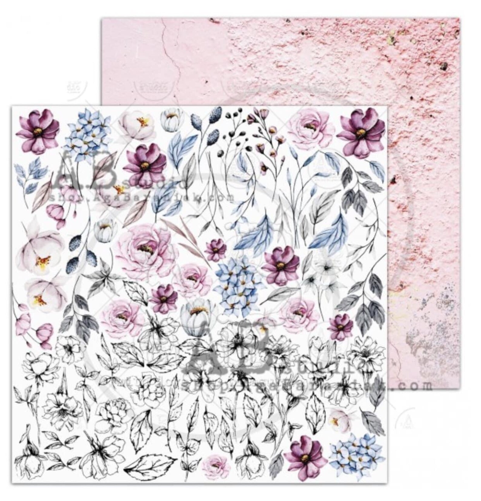 AB Studio New Diva Scrapbook Paper Pad 12x12 New Collection Etsy